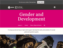 Tablet Screenshot of genderanddevelopment.org